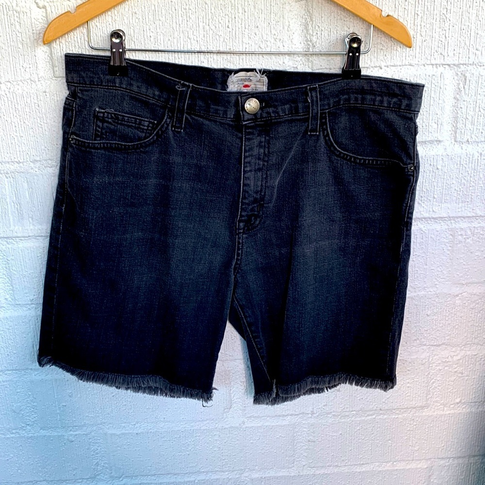Current Elliott Raw Hem Denim High Rise Jean Shorts size 31